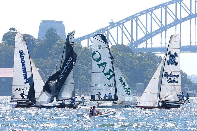 Race 17 5 February 2012 - 18ft Skiffs Australian Championship 2012 &copy; Frank Quealey /Australian 18 Footers League http://www.18footers.com.au